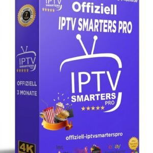 3 Monate Premium IPTV Smarters Pro (2 Anschlüsse)